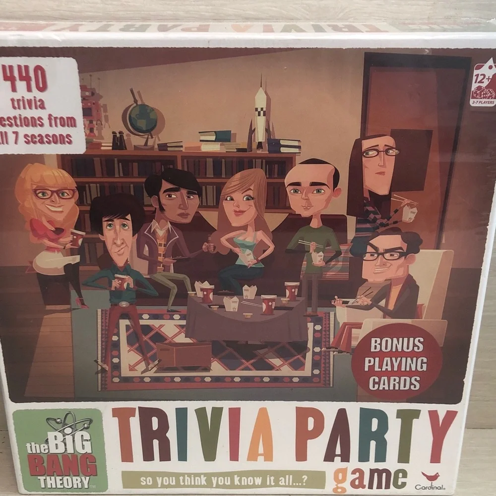 The Big Bang Theory Trivia Party Game 440 Questions From All 7 Seasons NEW NIB